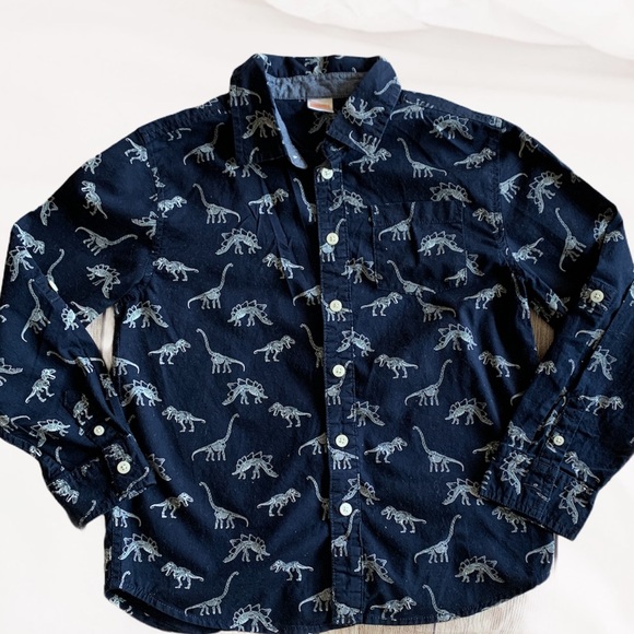 🦖🦕Dinosaur Button Up • M (7 - 8) - Picture 1 of 2
